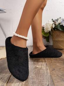 Dép đi trong Nhà dành Nữ - màu đen - Xem 4