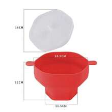 1 件耐熱矽膠爆米花碗,可折疊微波爐爆米花桶 - 彩色 - 查看 2