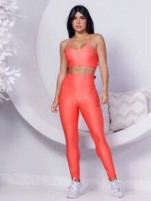 Women Sports Sets - Orange - View 6