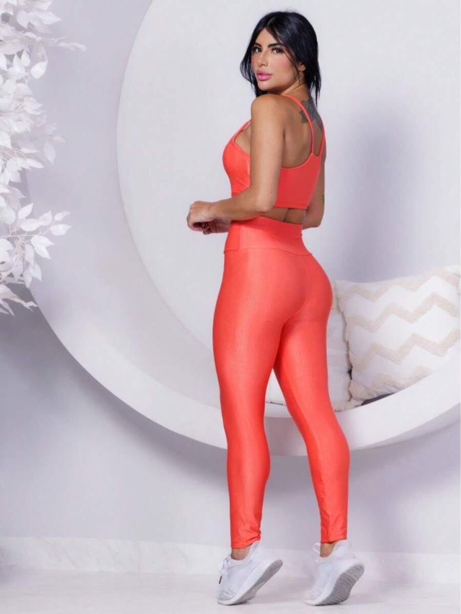 Women Sports Sets - Orange - View 1