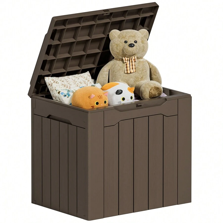 Rankok Storage Chest, Storage Bench, Entryway Bench, Modern Style, For Entryway, Bedroom, Living Room,Waterproof And Lockable - màu nâu - Xem 1