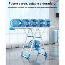 Tendedero de ropa plegable, varilla de secado de ropa de pie para el hogar, tendedero simple para colgar ropa - Negro - Ver 10