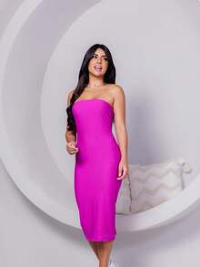 Women Dresses - Purple - View 3
