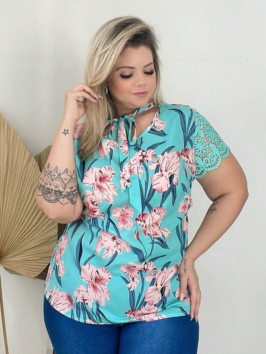 Women Tops - 綠色 - 查看 1