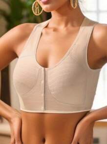 3 cái/bộ Của phụ nữ Mặt trước Khép kín Không dây Push-Up Áo ngực điều dưỡng Không có , Thoải mái Phù hợp - Nhiều màu - Xem 5