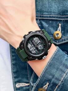 SANDA SANDA Top Brand Men's Watch 5ATM Waterproof Sports Military Watch Quartz Men's Watch Clock 6024