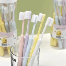 10 Pcs Toothbrush For Adults With Soft Bristles For Sensitive Gums And Teeth - Travel-Friendly And Carry-On Approved, Living Room Home Bedroom Bathroom House Decor, Travel Stuff, Wedding, Party, Birthday, Gifts For Men Mom Dad Friends, New Years, Accessories, Funny Gift - White - View 2