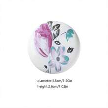 4pcs Ceramic Cabinet Handles, European Style, Single Hole, Furniture Hardware Drawer Pulls - W-03 - View 5