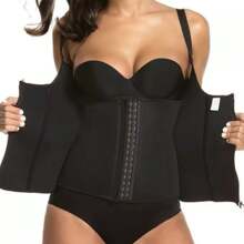 Entrenador De Cintura De Faja Con Forma Deportiva Para Mujeres - Negro - Ver 1