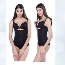 Entrenador De Cintura De Faja Con Forma Deportiva Para Mujeres - Negro - Ver 3