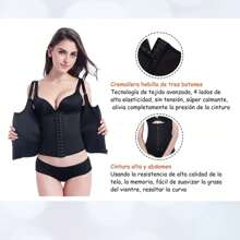 Entrenador De Cintura De Faja Con Forma Deportiva Para Mujeres - Negro - Ver 7