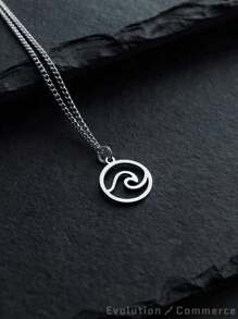 Men's Pendant Necklaces - 銀色 - 查看 1