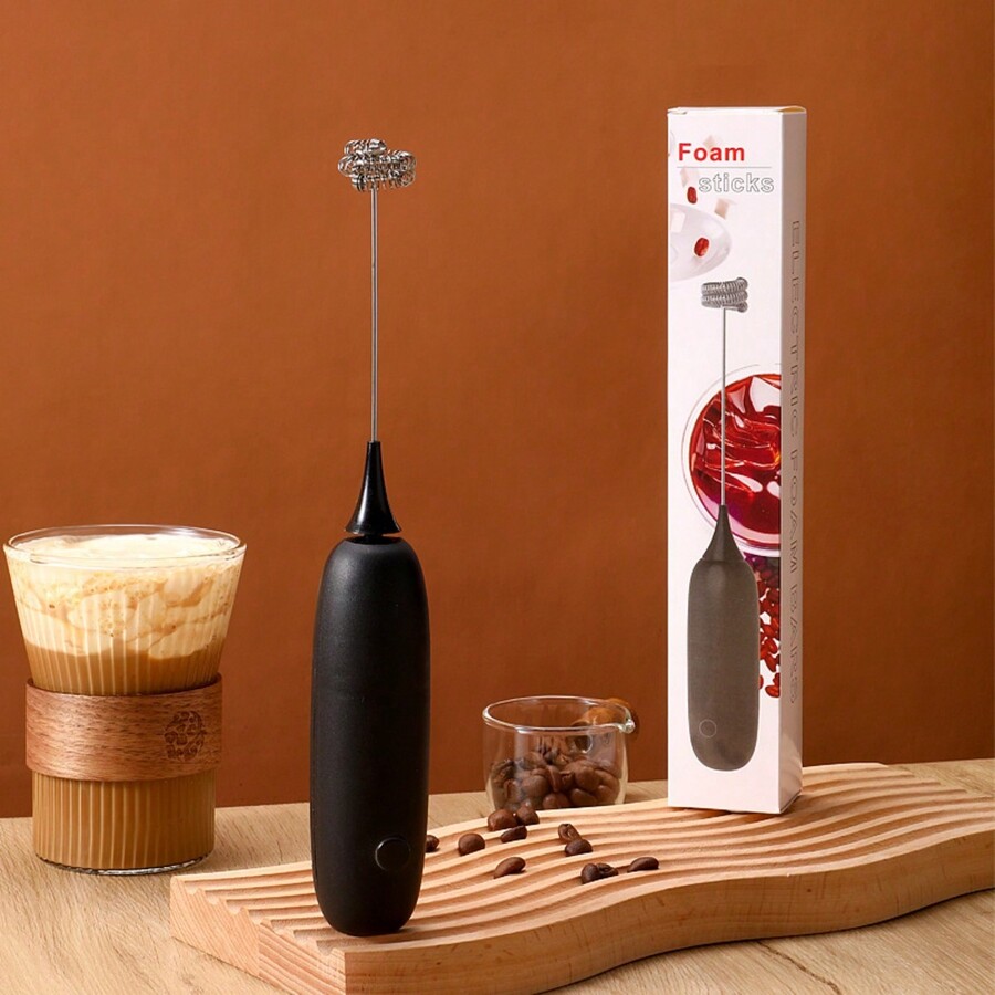1pc Mini Handheld Wireless Electric Milk Frother For Coffee & Milk