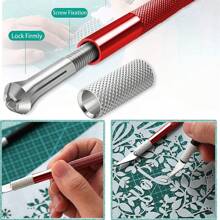2 Cutters for DIY Art Work Cutting, Scalpel with 20 Replacement Blades, Craft Knife, Craft Knife, Craft Knife, Hobby Knife, Carving Knife, Caving, Sculpture, Window Film, Paint Protection