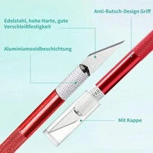 2 Cutters for DIY Art Work Cutting, Scalpel with 20 Replacement Blades, Craft Knife, Craft Knife, Craft Knife, Hobby Knife, Carving Knife, Caving, Sculpture, Window Film, Paint Protection