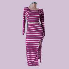 Conjunto dos piezas, top y falda - Morado - Ver 2