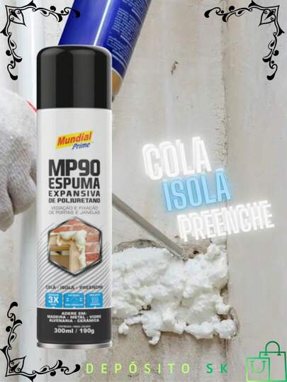 Espuma Expansiva MP90 300ml Mundial Prime