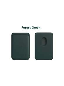 Kẹp thẻ da từ tính được cá nhân hóa Tương thích với iPhone Túi đựng thẻ ví từ tính Vỏ điện thoại Phụ kiện cho kẹp thẻ da từ tính Thẻ ví từ tính Tương thích với IPhone 15 14 13 12 Pro Max 15 14 13 12 Pro Túi đựng thẻ điện thoại Vỏ thẻ phụ kiện - Màu xanh lá cây đậm - Xem 5