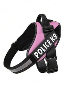 1 Pechera Arnés Ajustable Cómodo Para Perro Gato Con Perros, Correa Pectoral De Pecho Para Mascotas - Rosa - Ver 2