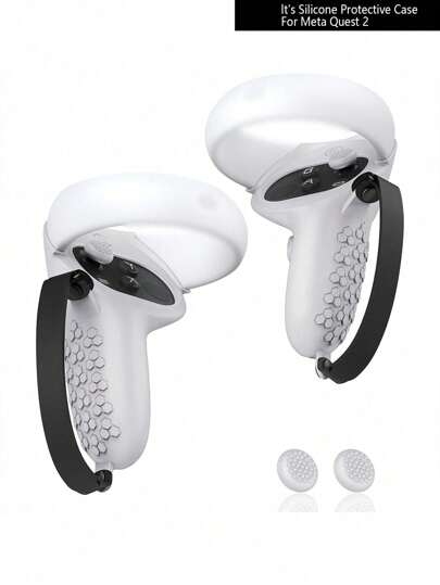 2pcs Silicone Anti-slip Touch Controller Grip Cover Compatible With Oculus Quest 2