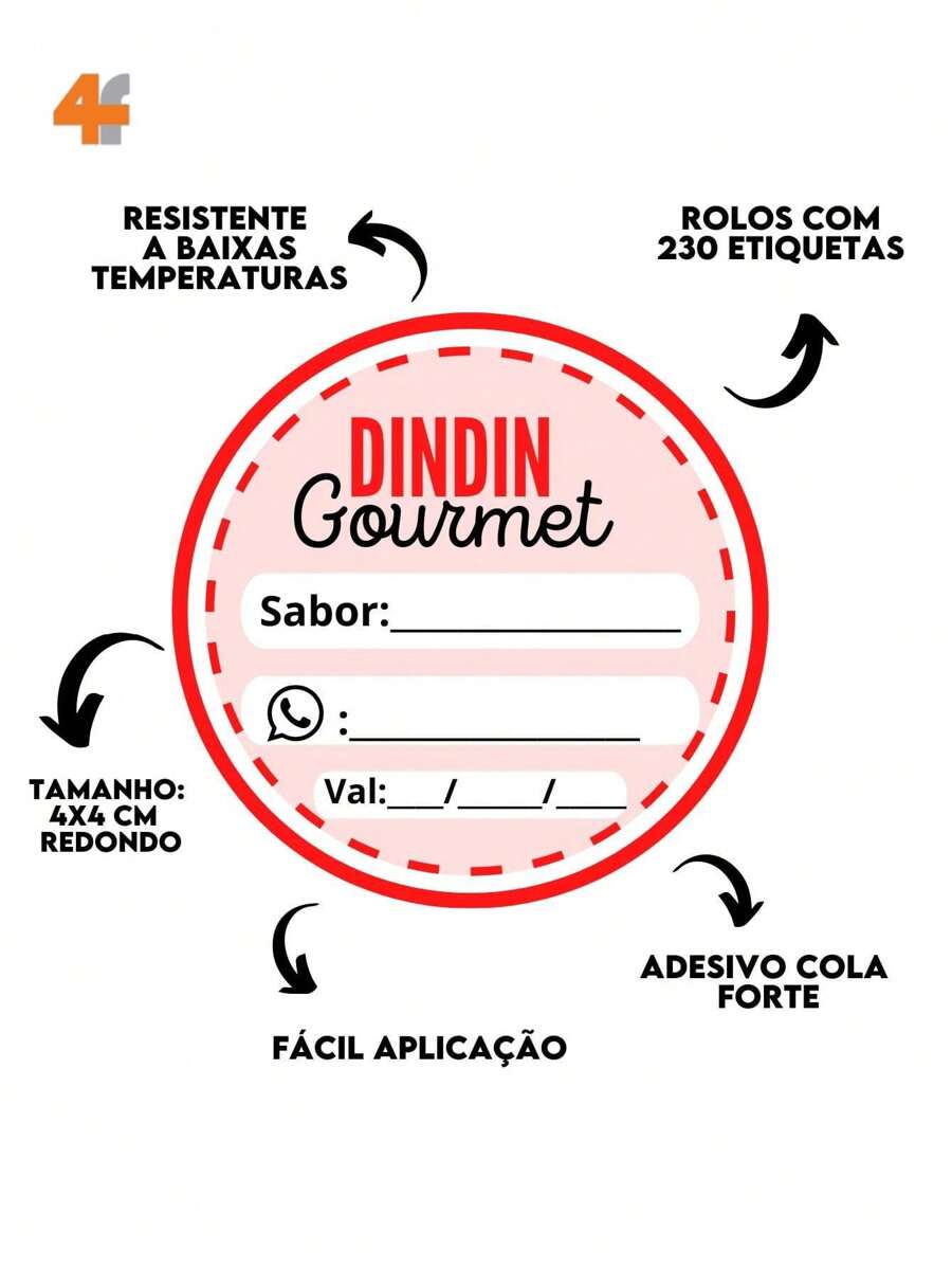 Label Stickers - 紅色 - 查看 1