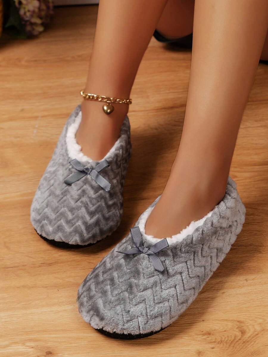 Dép đi trong nhà nữ - Xám - Xem 1