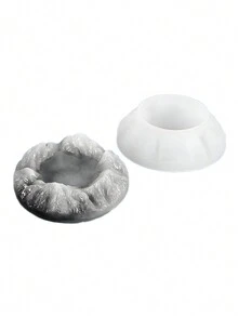 3D Simulated Stone Mountain Peaks, Iceberg Snow Silicone Mold Storage Box Aromatherapy Candle Cup Gypsum Clay Casting Mold Epoxy Resin Drip Glue Ashtray Mold DIY Expansion Stone Mold Home Candle Holder Container Plaster Mold