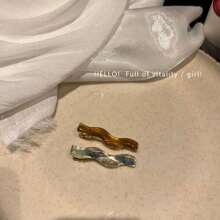 2/4pcs Jelly Color Transparent Wavy Side Bangs Clip, Simple Colorful Hair Clips, New Fashion Design Claw Clips Hair Claws Hair Barrettes, School Stuff, Hair Accessories, Head Accessories, Hairpin - Multicolor - View 6