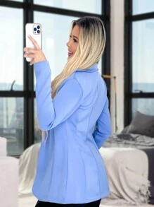 Women Blazers - 淺藍色 - 查看 2