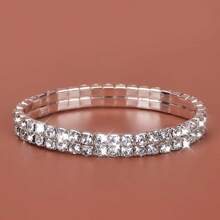 1入款時尚鑲鑽彈性手環,女士日常配件