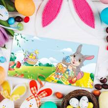 8入組30cm * 15cm * 3cm Diy亞克力鑽石畫復活節蛋和兔子賀卡 - 彩色 - 查看 7