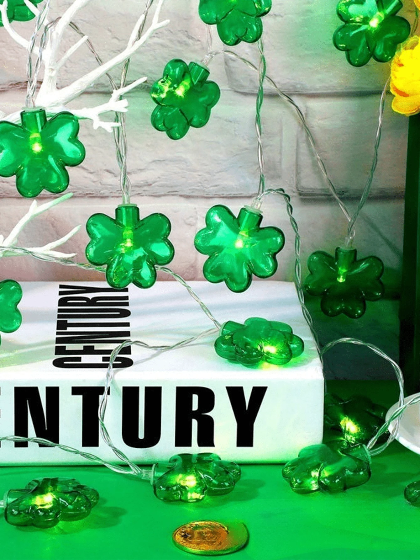 Led Green St Patrick's Day String Lights, Battery Operated Portable Green LED Lights For St.Patricks Day Decoration Irish Party Decor - Multicolor - View 1