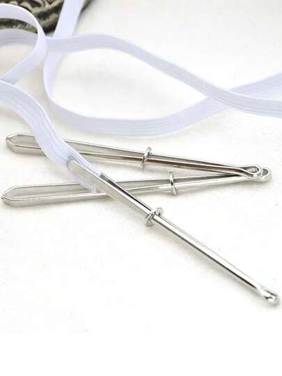 2pcs Elastic Clip Wearing Elastic Band Clip Belt Threader Sewing DIY Tool Belt Guide Trouser Belt Guide Needle Guide