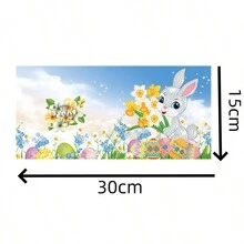 8入組30cm * 15cm * 3cm Diy亞克力鑽石畫復活節蛋和兔子賀卡 - 彩色 - 查看 2
