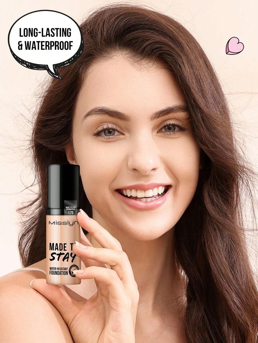 MissIyn MADE TO STAY WATERRESISTANT FOUNDATION, Even Skin Tone, Water