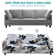 1/2/3/4 Sitzer Sofa Überwürfe Sofabezug Stretch elastische Sofahusse Sofa Abdeckung - Muster Nr. 2 - Übersicht 9