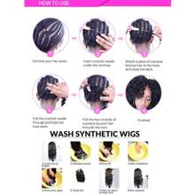 New Goddess Locs Crochet Hair Extensions 14Inch 18Inch 24 Inch 1 Pack Pre-Looped River Fauxs Locs Wavy Curly Fauxlocs Bohemian Crochet Braids (1B) - Black - View 7