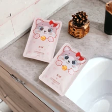 5 Pares Mascarillas Para Manos Cuidado De Palmas Diseño Manos De Gato Hidratación Profunda Guantes De Belleza - Rosa - Ver 2
