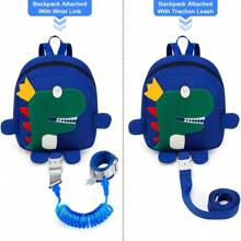 1 pieza Correa 3 en 1 con diseño niño anti-perdida arnés - Azul - Ver 6