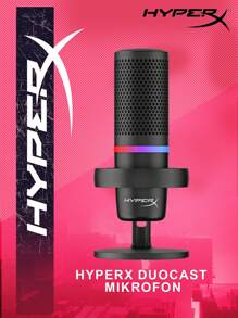 Hyperx Duocast Rgb Usb 電容麥克風專業播客麥克風工作室錄音麥克風遊戲麥克風 - 黑色 - 查看 1