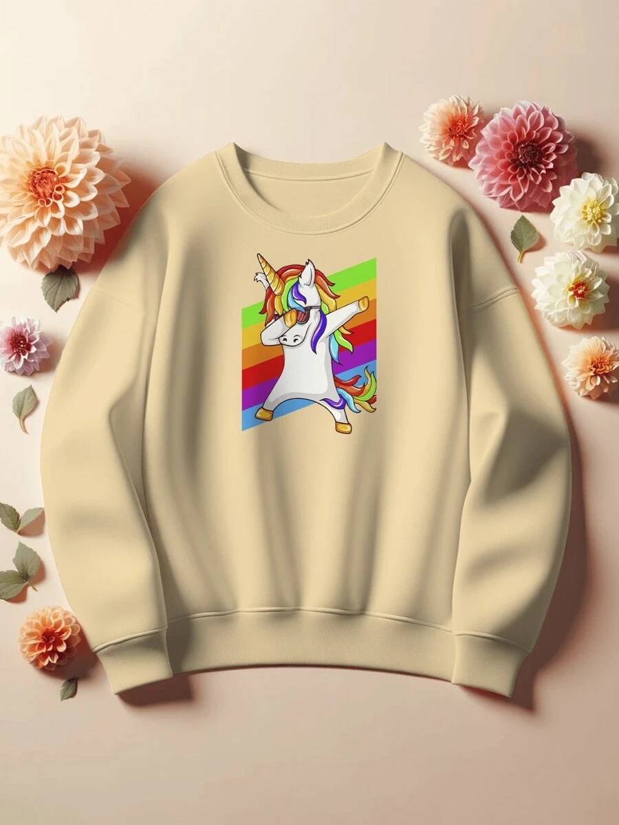 Women Sweatshirts - Màu Khaki - Xem 1