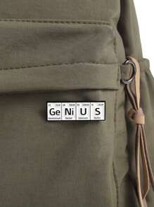 Diseño creativo y exquisito de 1 pieza de Insignia con elemento químico de la tabla periódica, para entusiastas de la química, accesorio divertido de joyería, pin para ropa, bolso, obsequio para amigos, insignia escolar