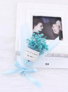 20/10 Sheets Half-Transparent Waterproof Flower Bouquet Wrapping Paper With Floral Pattern, 22.8x22.8 Inches, Suitable For Diy Crafts, Gift Wrapping, Flower Packaging,Christmas Valentine Day - Baby Blue - View 4
