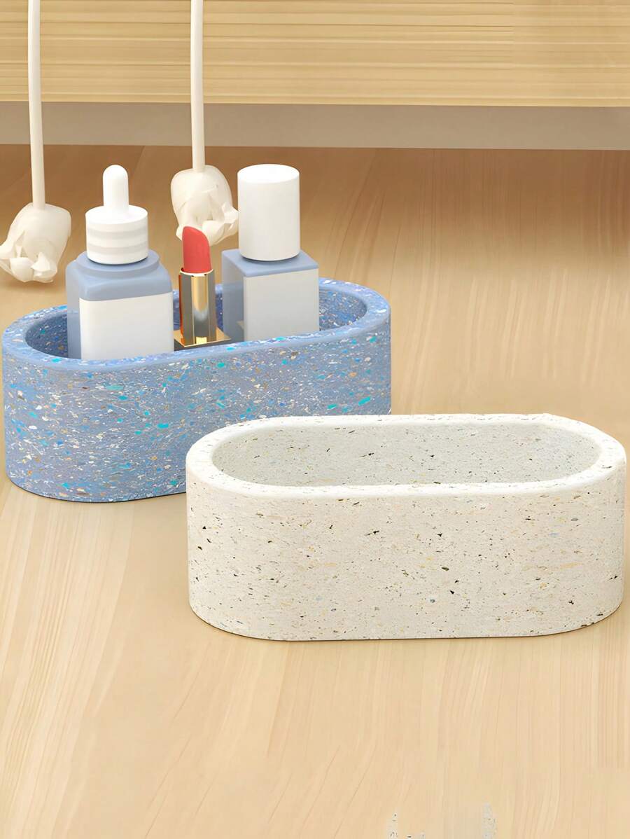 3d 水晶硅胶模具，适用于矩形花盆、烛台、化妆品收纳盒、工艺品和多肉植物盆、石膏树脂模具、DIY 制作装饰和礼物