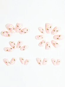 歐式橢圓形蜜蜂設計指甲裝飾,春天黃色蜜蜂適用於指甲裝飾 - 彩色 - 查看 2