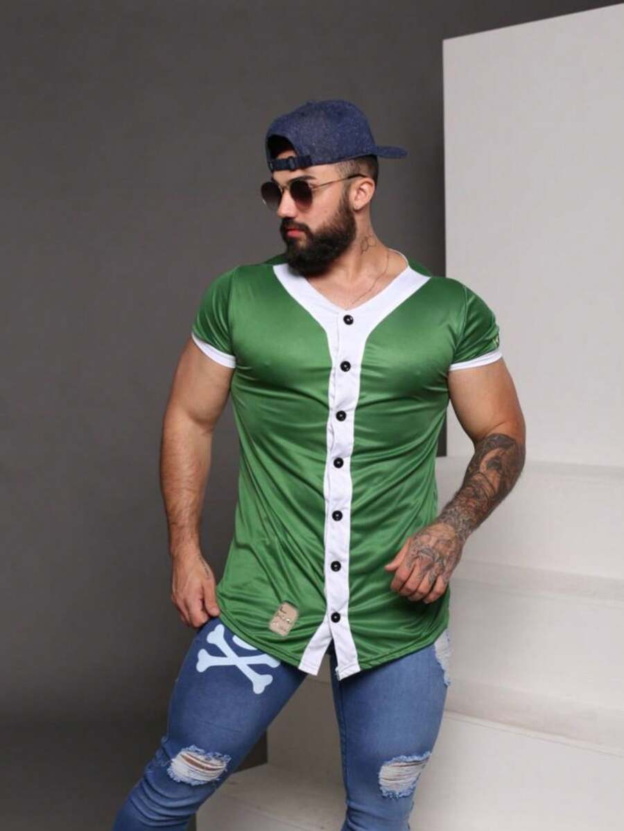 CAMISAS DE BOTAO - Verde - Visão 1