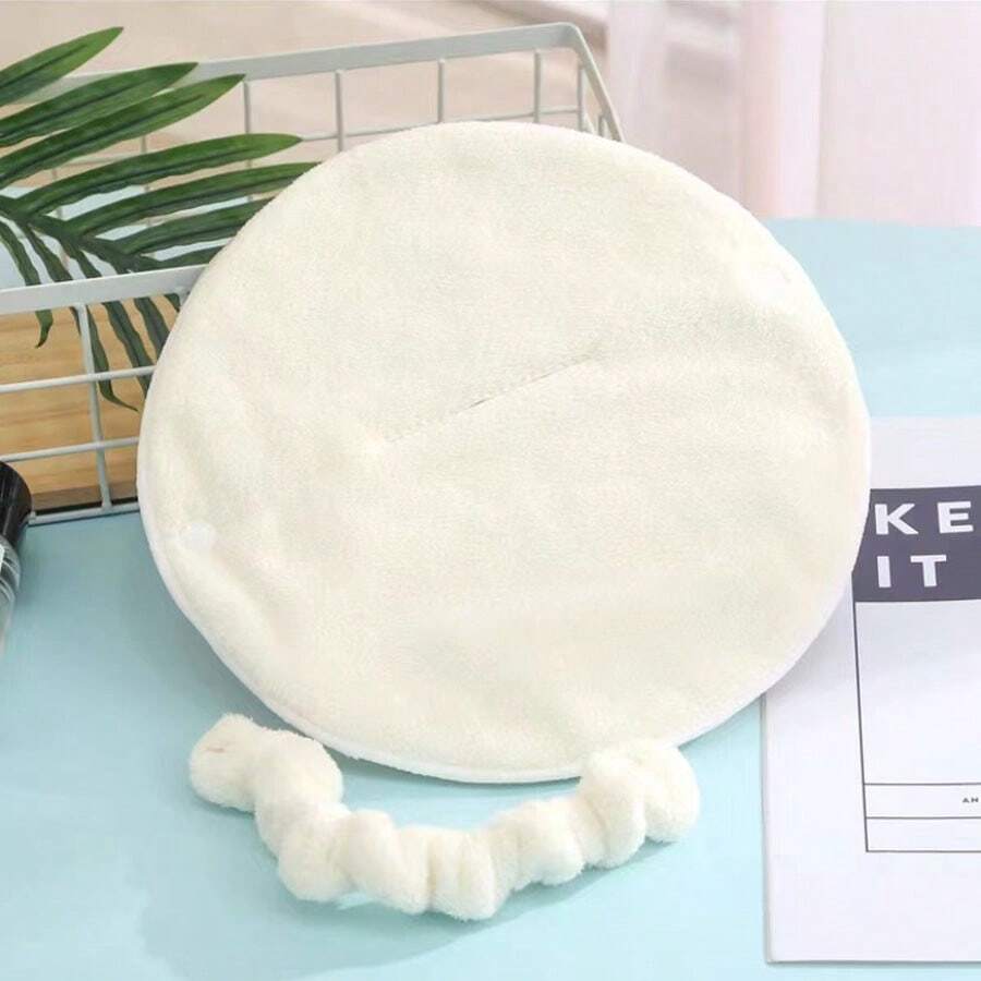 1pc White Hot Compress Towel For Skin Care, Beauty, Cold & Hot Compress