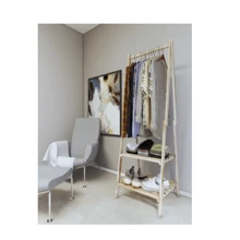 Arara Organizadora para Roupas e Sapatos Retrátil Moderna e Compacta