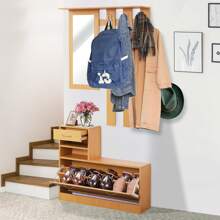 HOMCOM Coat Racks - ブラウン - チェックする 2
