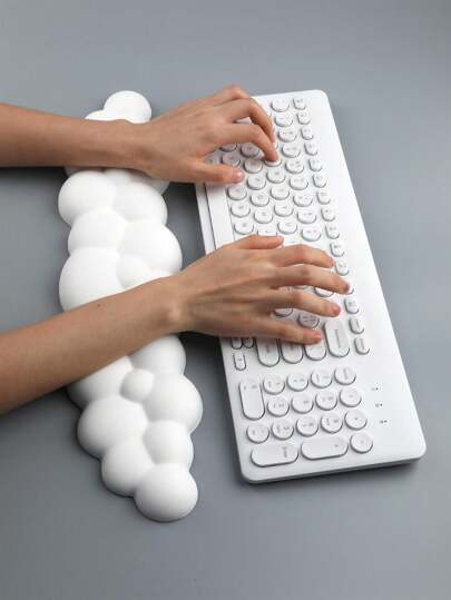 1 st. Enfärgad Molnformad Tangentbord Vriststöd Vaddering För Kontor Bruk